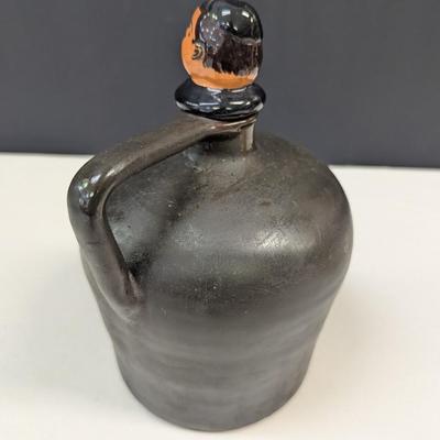 Sale Photo Thumbnail #501: Lador Vintage Ceramic Music Box Brown Liquor Jug Friar Cork Prohibition Era