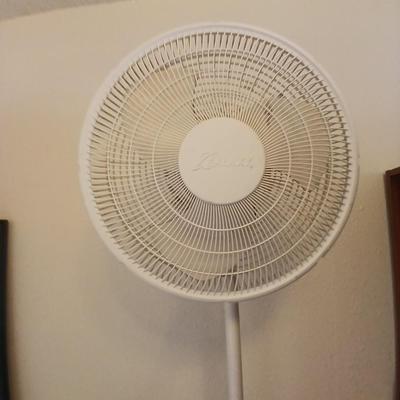 Multi speed free standing Galaxy fan with Vicks germ free humdifier