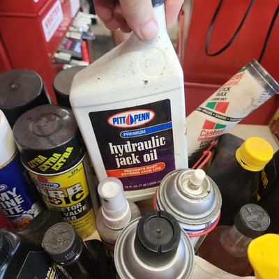 Box lot of Assorted Car Household Cleaners Care Items