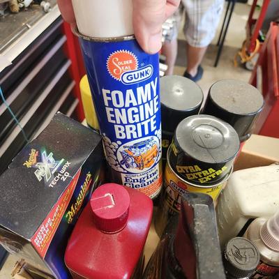 Box lot of Assorted Car Household Cleaners Care Items