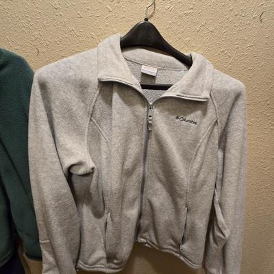Three women's light weight jackets - Zip up and pull over