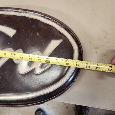 Ford Oval Cushion Pillow Man Cave Deco