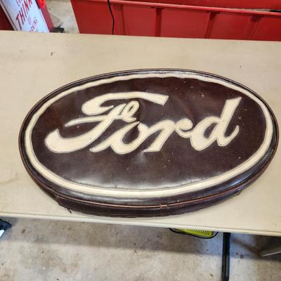 Ford Oval Cushion Pillow Man Cave Deco