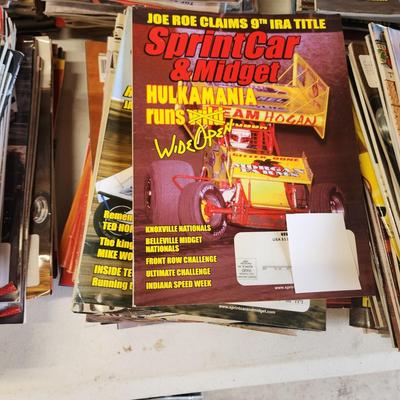6 Stacks of Sprint Car & Midget magazines