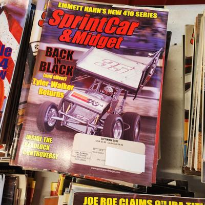 6 Stacks of Sprint Car & Midget magazines