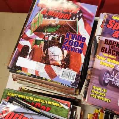 6 Stacks of Sprint Car & Midget magazines