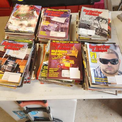 6 Stacks of Sprint Car & Midget magazines