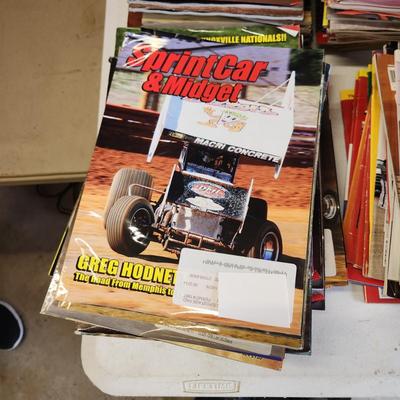 6 Stacks of Sprint Car & Midget magazines