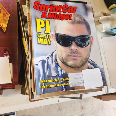 6 Stacks of Sprint Car & Midget magazines