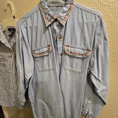 Women's long sleeve button up tops - Chaps - Laurn Conrad - Just Polly and more