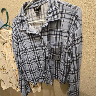 Women's long sleeve button up tops - Chaps - Laurn Conrad - Just Polly and more