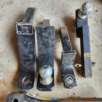 Lot of 5 Trailer Hitches Hitch Bar, Putnam Receiver , Reese Hitch
