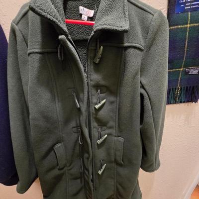 Two women's jackets - D&Co = Lands' End - with new Hector Russell scarf