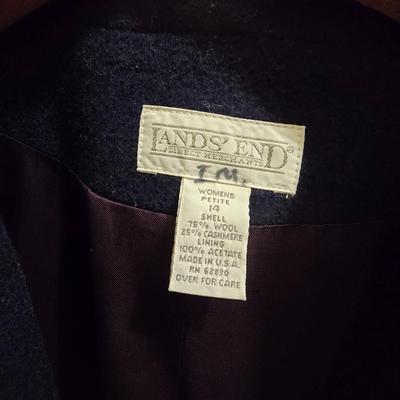 Two women's jackets - D&Co = Lands' End - with new Hector Russell scarf