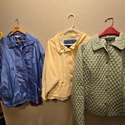 Four Light weight Jackets - Briggs New York - Koret - Haband - Lands End