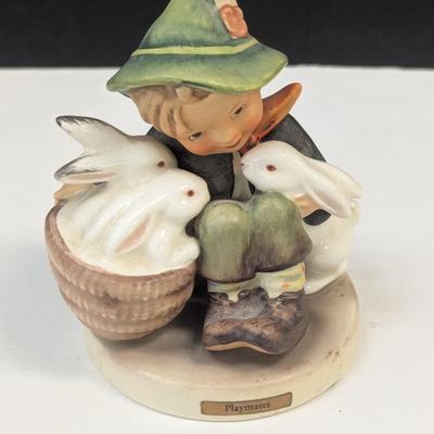 Sale Photo Thumbnail #603: Goebel Hummel Playmates TMK3 #58/0  W Germany (Boy With Rabbits)