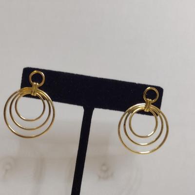 14 Karat Yellow Gold Post Earrings- Approx Total Weight 5.4 Grams (#52)