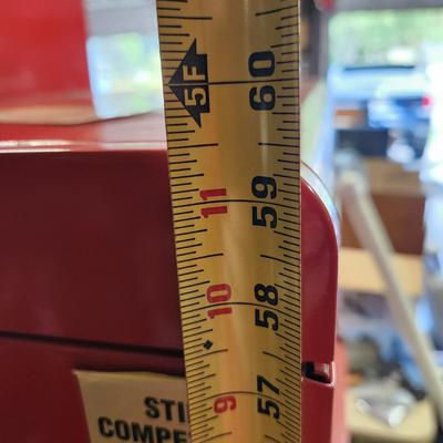 2 Section Tool Cabinet Chest 19 Drawers 2 Foldup Side Tables on Casters