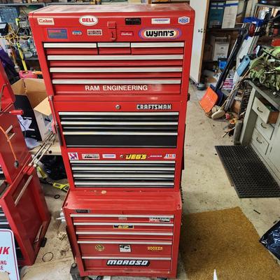 Craftsman 4 Stack Tool Cabinet Chest 27wx70" tall