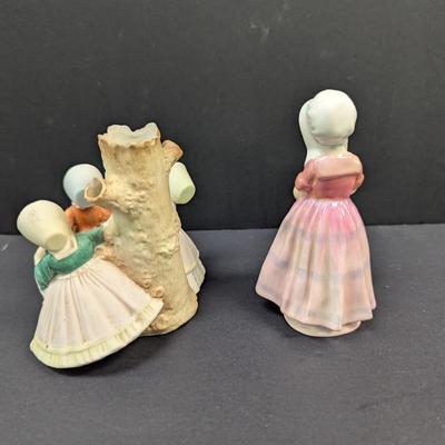 Sale Photo Thumbnail #619: Porcelain Figurine 3 Girls Dancing Around A Tree