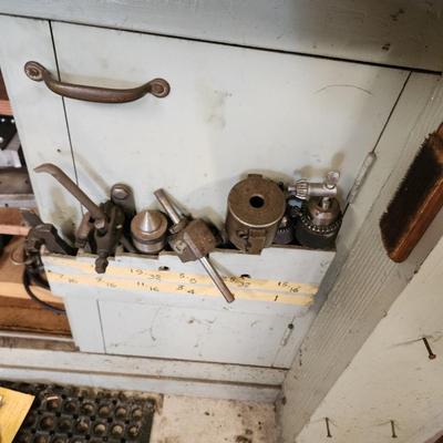 Vintage South Bend Lathe Works 644R includes all parts Cabinet and contents