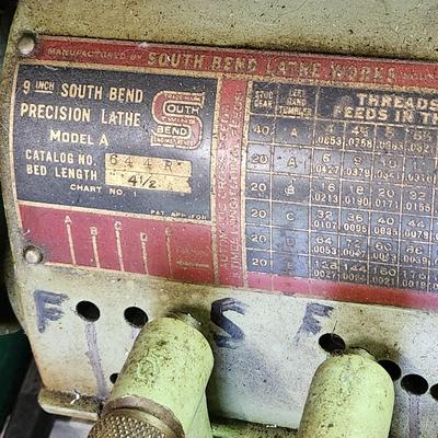Vintage South Bend Lathe Works 644R includes all parts Cabinet and contents