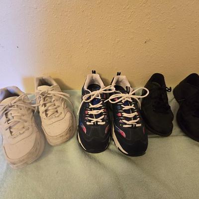 There pairs of size 9 tennis shoes - Sketchers - Dr. Scholls -