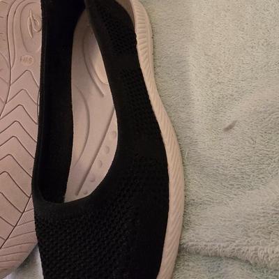 Two pairs of Flats and a new pair of Isotoner XL slippers