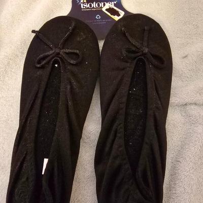 Two pairs of Flats and a new pair of Isotoner XL slippers