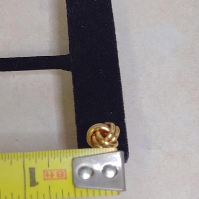 14 Karat Yellow Gold Post Earrings- Approx Total Weight 1.1 Grams (#54)