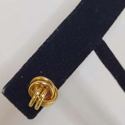 14 Karat Yellow Gold Post Earrings- Approx Total Weight 1.1 Grams (#54)