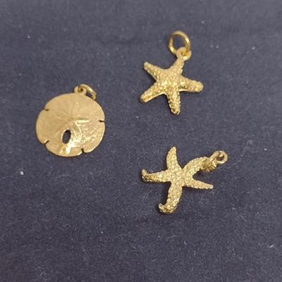 14 Karat Yellow Gold Charms- Approx Total Weight 6.3 Grams (#55)