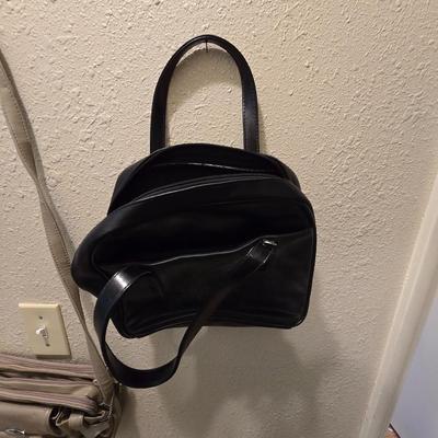 Four purses - White - black and tan