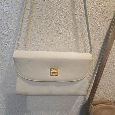 Four purses - White - black and tan
