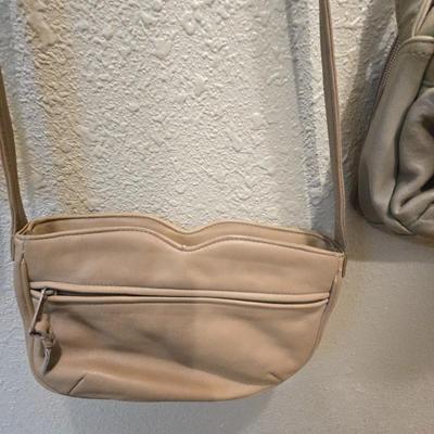 Four purses - White - black and tan
