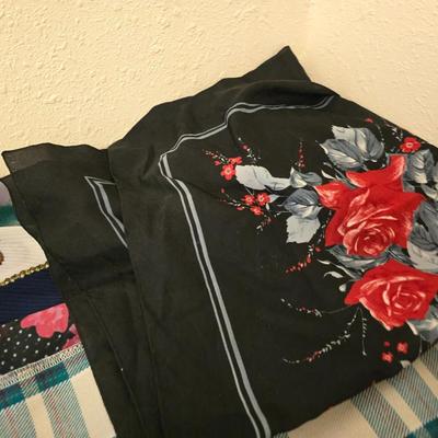 Silk and cotton decorative scarfs