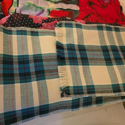Silk and cotton decorative scarfs