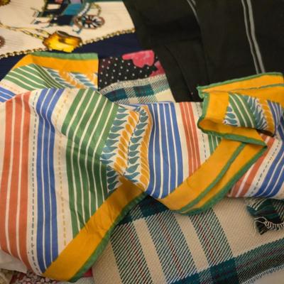 Silk and cotton decorative scarfs