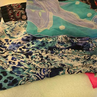 Silk and cotton decorative scarfs