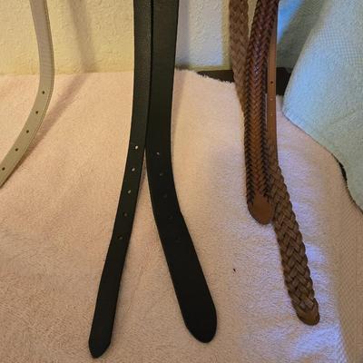 Women's belts with hanger and two hangers for slacks