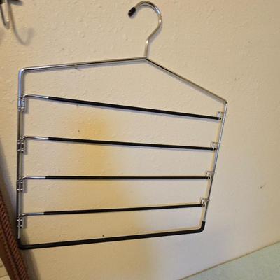 Women's belts with hanger and two hangers for slacks