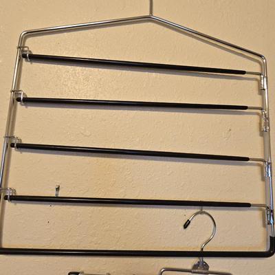 Women's belts with hanger and two hangers for slacks