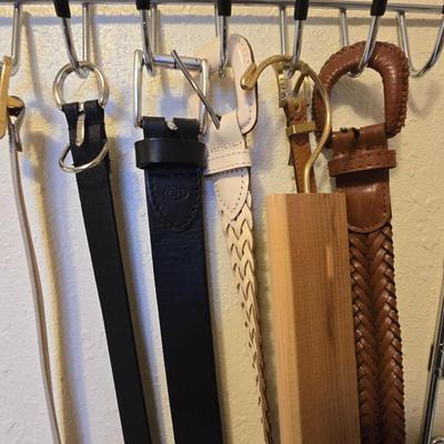 Women's belts with hanger and two hangers for slacks