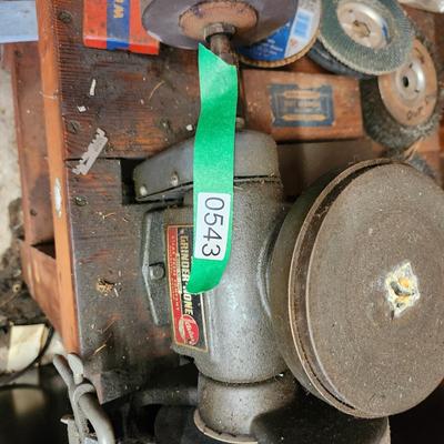 Atlas model 2400 Uility Grinder Hone with Kasson Electric Motor with Bench & accessories shown tested