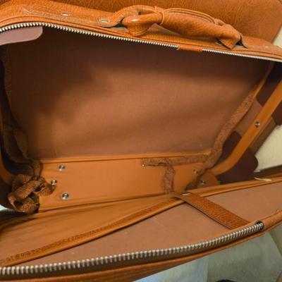 Vintage Samsonite Luggage set with floral print canvas overnight bag
