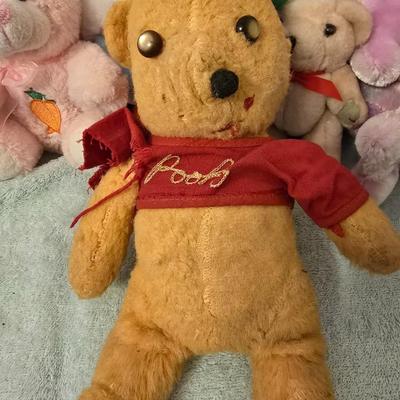 Children's plush animals with vintage Horton and Pooh bear!