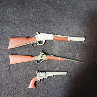 3 SMALLER TOY GUNS