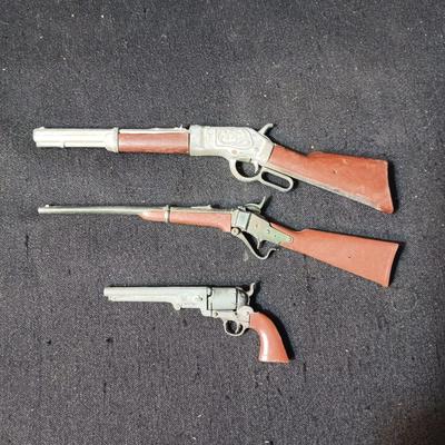 3 SMALLER TOY GUNS
