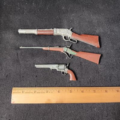 3 SMALLER TOY GUNS