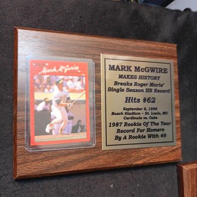 2 MARK MCGWIRE MAKES HISTORY PLAQUES